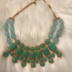 - Francesca’s Green and Teal Statement Necklace